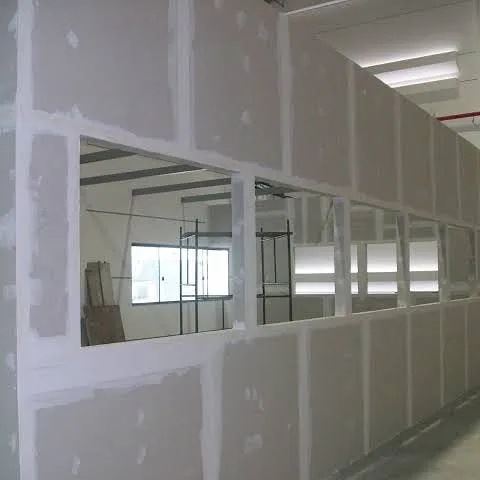 Fechamento em drywall para divisão de espaço