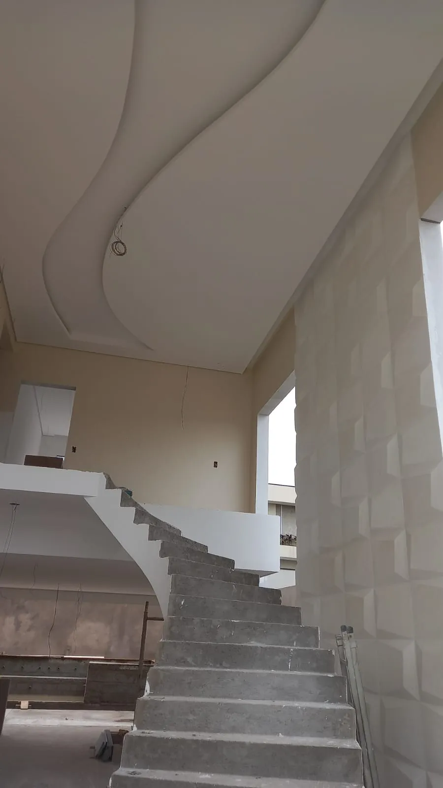 Forro de gesso em sala
