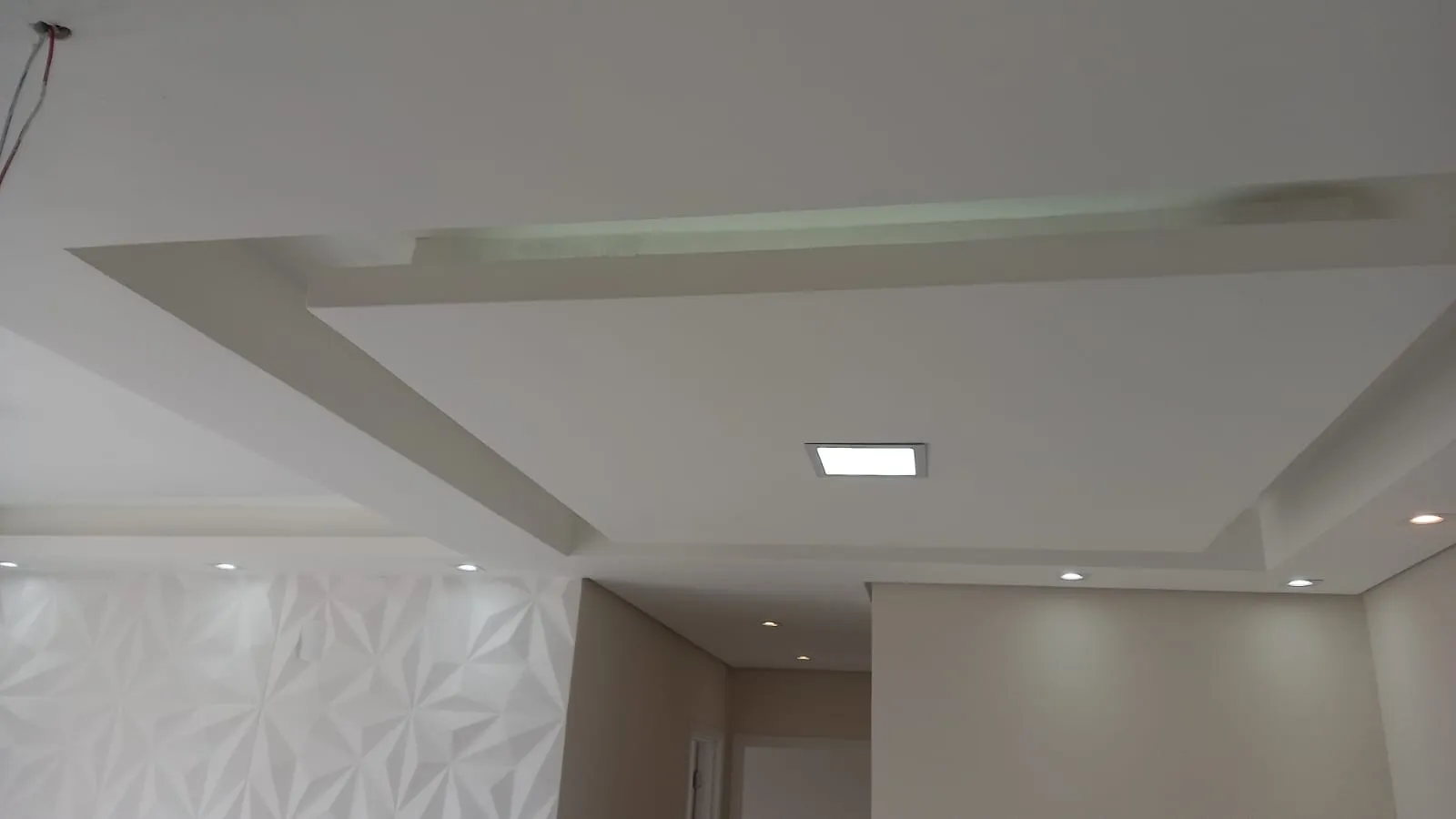 Sanca de gesso com rebaixo